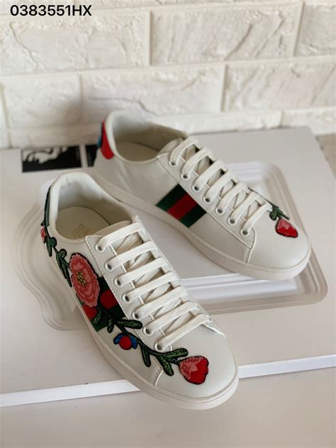 floral sneakers gucci|gucci ace embroidered sneakers.